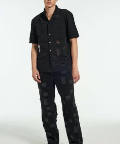 The Ragged Priest Keeper Distressed Denim Shirt