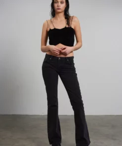 The Ragged Priest WOMEN'S Low Rider Jean - Charcoal