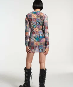 The Ragged Priest NEW ARRIVALS Memories Mesh Long Sleeve Dress 10 The Ragged Priest NEW ARRIVALS Memories Mesh Long Sleeve Dress