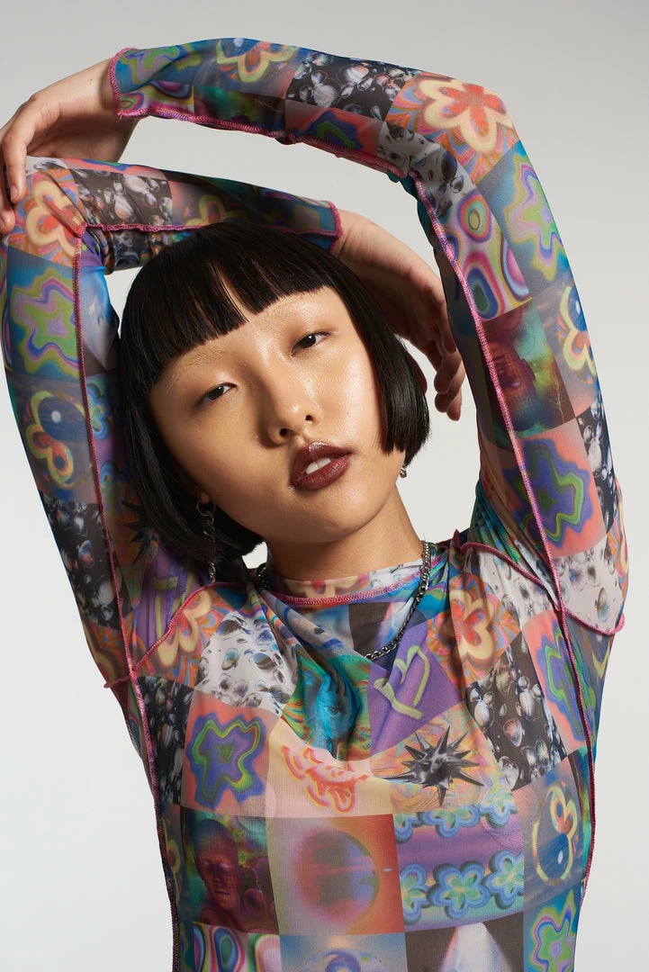 The Ragged Priest NEW ARRIVALS Memories Mesh Long Sleeve Dress 4 The Ragged Priest NEW ARRIVALS Memories Mesh Long Sleeve Dress