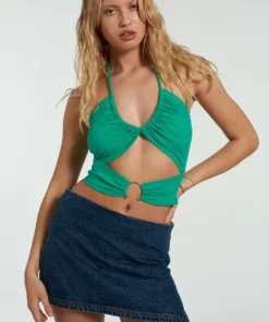 The Ragged Priest Milk It Oasis Halter Neck Top