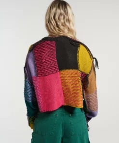 The Ragged Priest NEW ARRIVALS Mirage Patchwork Cropped Jumper 12 The Ragged Priest NEW ARRIVALS Mirage Patchwork Cropped Jumper
