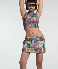 The Ragged Priest Montage Mini Skirt