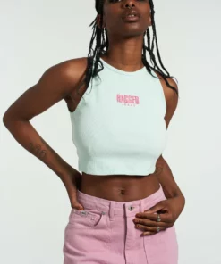 The Ragged Priest Ragged Blue Ribbed Vest