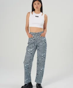 The Ragged Priest Marble Jean - Blue WOMEN'S