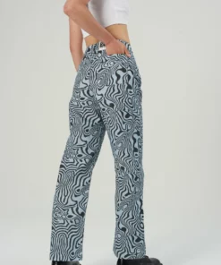 The Ragged Priest Marble Jean - Blue WOMEN'S