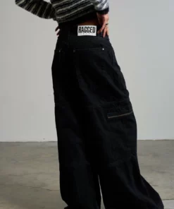 The Ragged Priest Zip Sweeper Jean - Charcoal 12 The Ragged Priest Zip Sweeper Jean - Charcoal