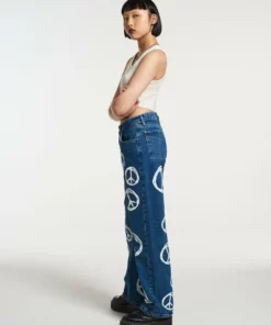 The Ragged Priest Peace Printed Dad Jean