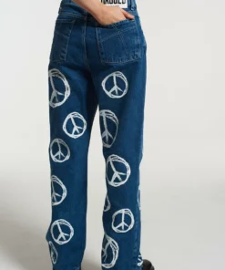 The Ragged Priest Peace Printed Dad Jean