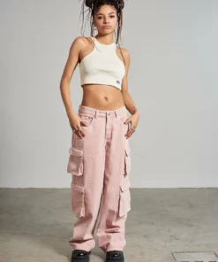 The Ragged Priest Combat Release Jean - Pink