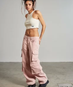 The Ragged Priest Combat Release Jean - Pink