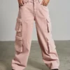 The Ragged Priest Combat Release Jean - Pink