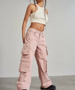 The Ragged Priest Combat Release Jean - Pink