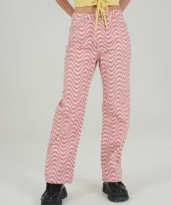 The Ragged Priest WOMEN'S Wave Jean - Pink & White