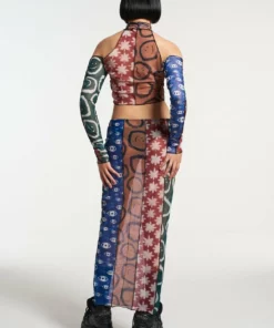 The Ragged Priest Quantum Mesh Maxi Skirt NEW ARRIVALS