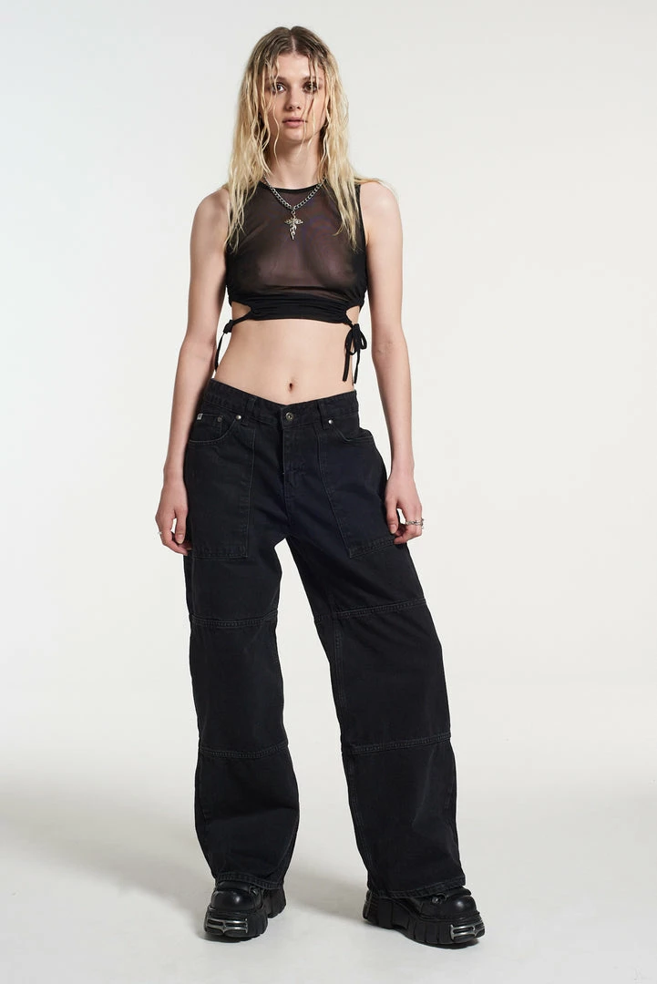 The Ragged Priest NEW ARRIVALS Rider Cargo Release Jean Charcoal 1 The Ragged Priest NEW ARRIVALS Rider Cargo Release Jean Charcoal