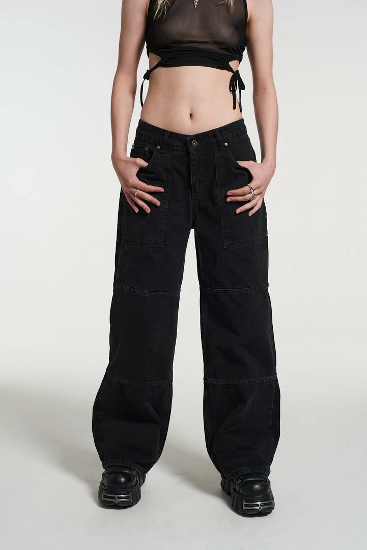 The Ragged Priest NEW ARRIVALS Rider Cargo Release Jean Charcoal 2 The Ragged Priest NEW ARRIVALS Rider Cargo Release Jean Charcoal