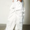 The Ragged Priest Cargo Pants White NEW ARRIVALS