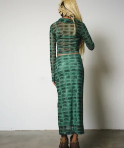 The Ragged Priest Pout Mesh Maxi Skirt