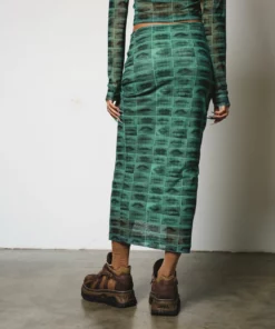 The Ragged Priest Pout Mesh Maxi Skirt