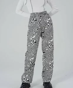 The Ragged Priest Marble Jean - Black & White WOMEN'S