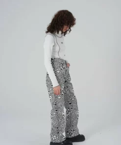 The Ragged Priest Marble Jean - Black & White WOMEN'S