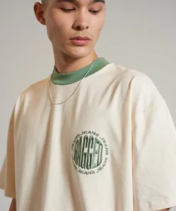 The Ragged Priest NEW ARRIVALS Ragged Short Sleeve Cream Tee