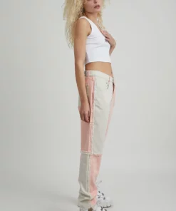 The Ragged Priest Equilibrium Jean - Pink & Beige WOMEN'S 6 The Ragged Priest Equilibrium Jean - Pink & Beige WOMEN'S