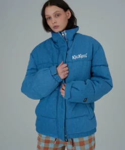 The Ragged Priest Kickers Classics Blue Denim Puffer WOMEN'S