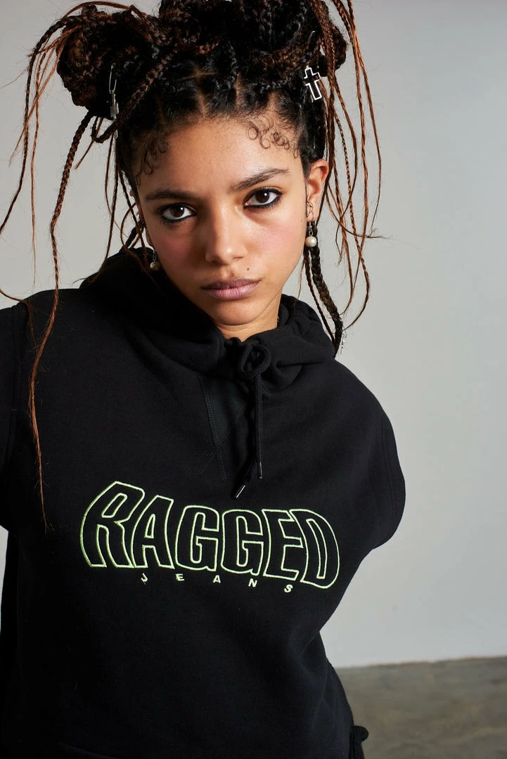 The Ragged Priest WOMEN'S Ragged Raw Hoodie Vest 2 The Ragged Priest WOMEN'S Ragged Raw Hoodie Vest