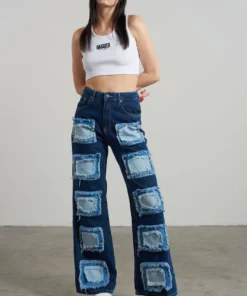 The Ragged Priest Rubic Baggy Jean Blue WOMEN'S