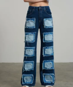 The Ragged Priest Rubic Baggy Jean Blue WOMEN'S