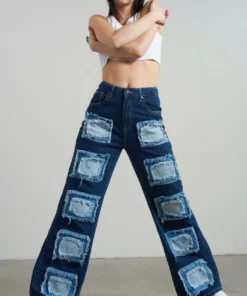 The Ragged Priest Rubic Baggy Jean Blue WOMEN'S