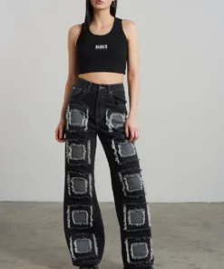 The Ragged Priest WOMEN'S Rubic Baggy Jean Charcoal