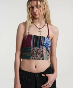 The Ragged Priest Sabotage Patchwork Vest NEW ARRIVALS