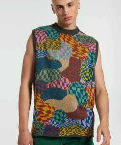 The Ragged Priest Waved Knit Vest