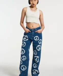 The Ragged Priest Peace Printed Dad Jean