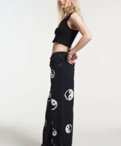 The Ragged Priest Yin Yang Printed Release Jean Charcoal NEW ARRIVALS