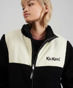 The Ragged Priest MEN'S Kickers Classics Cream & Black Fleece Jacket