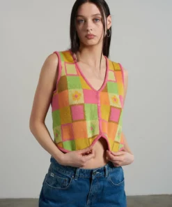 The Ragged Priest WOMEN'S Smartie Button Down Vest