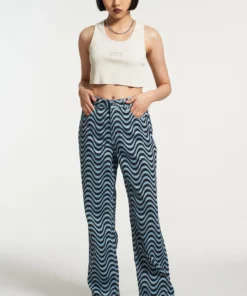 The Ragged Priest Wave Jean - Blue WOMEN'S