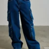 The Ragged Priest Combat Release Jean - Blue WOMEN'S