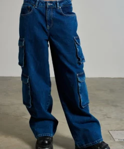 The Ragged Priest Combat Release Jean - Blue WOMEN'S