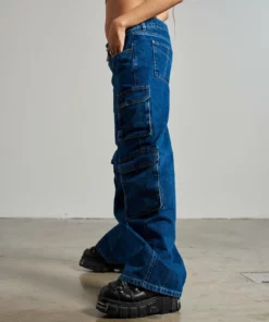 The Ragged Priest Combat Release Jean - Blue WOMEN'S