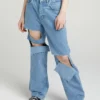 The Ragged Priest Awaken Jean - Light Blue WOMEN'S
