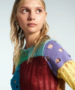 The Ragged Priest NEW ARRIVALS Visitor Patchwork Knit