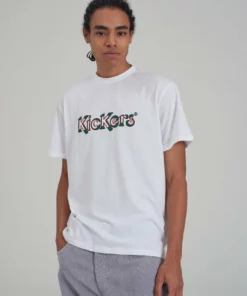 The Ragged Priest MEN'S Kickers Classics White Print And Embroidery Tee