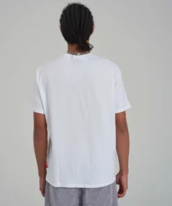 The Ragged Priest MEN'S Kickers Classics White Print And Embroidery Tee