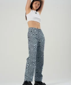 The Ragged Priest Marble Jean - Blue WOMEN'S