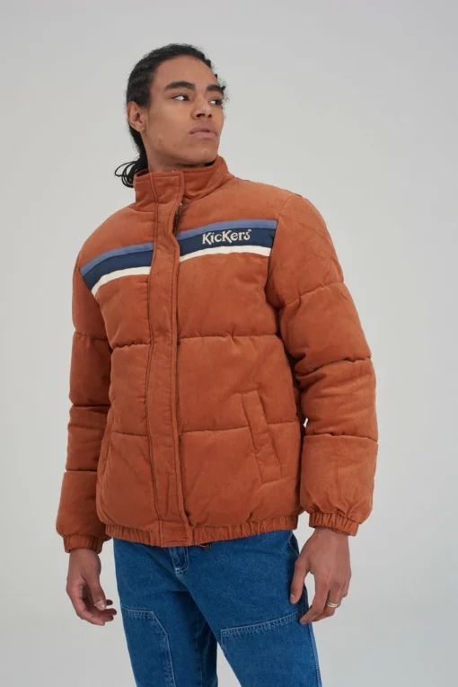 The Ragged Priest Kickers Classics Rust Cord Puffer Jacket